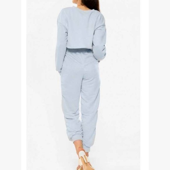 (NWT) 3-Piece Bolero Jogger Set - Blue - Picture 9 of 10